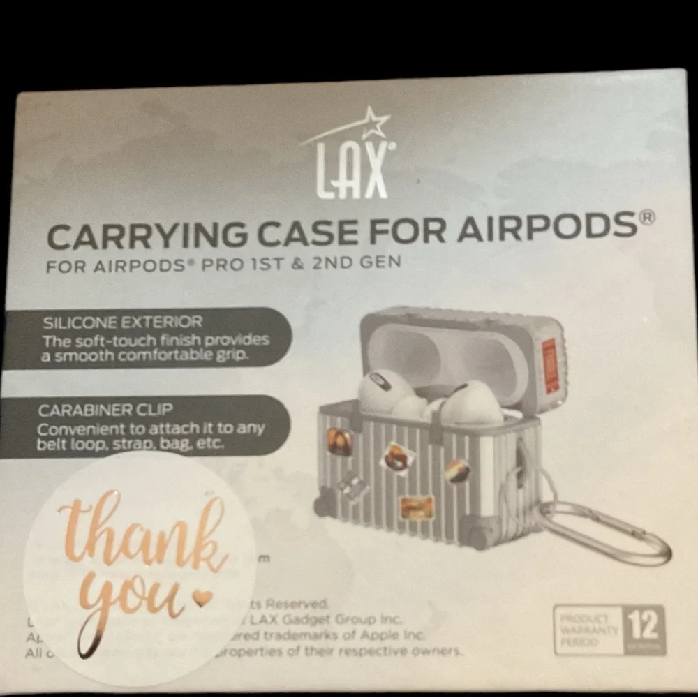 LAX Carrying Case For AirPods NWT